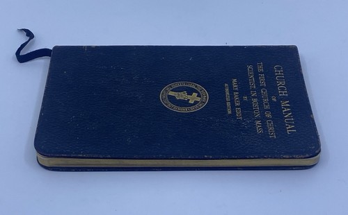 Church Manual 89th Edition Mary Baker Eddy 1945 Leather Church Christ Scientist - Imagen 7 de 18