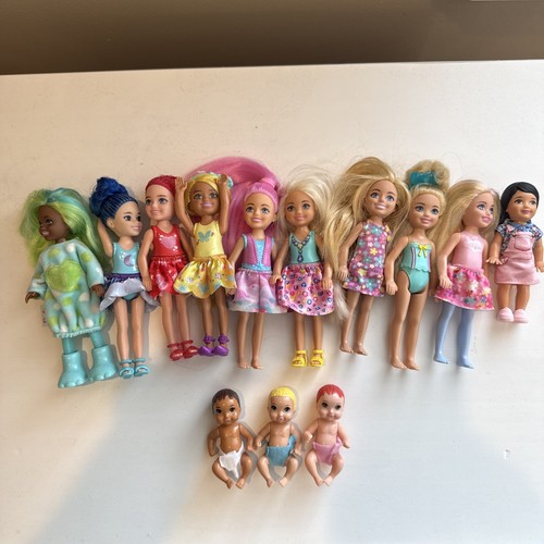 Barbie 💛 Bundle Of 10 Chelsea Dolls / 3 Babies