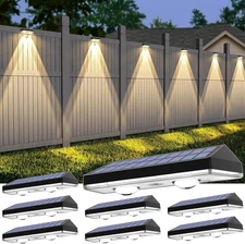 1-7PK LED Solar Power Fence Lights Deck Door Wall Stair Step Outdoor Garden Lamp