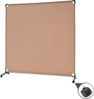 6FT Single Panel Rolling Room Divider Partition Privacy Screens with Wheels (BWN