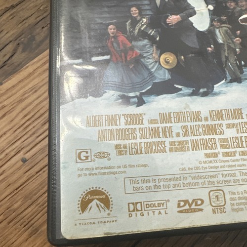 Scrooge Albert Finney DVD Tested Working Christmas - Foto 3 di 6