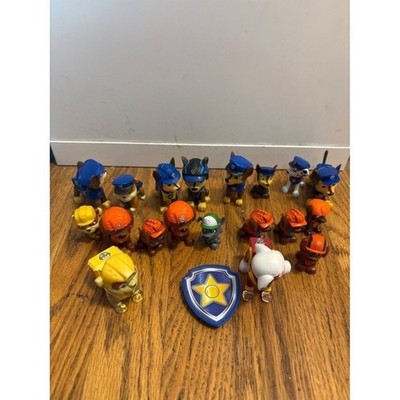 Paw Patrol Action Figures Set Of 18 With Shield Badge