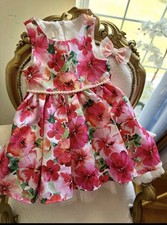 American Princess Floral Dress w/ Pearls Girls size 6