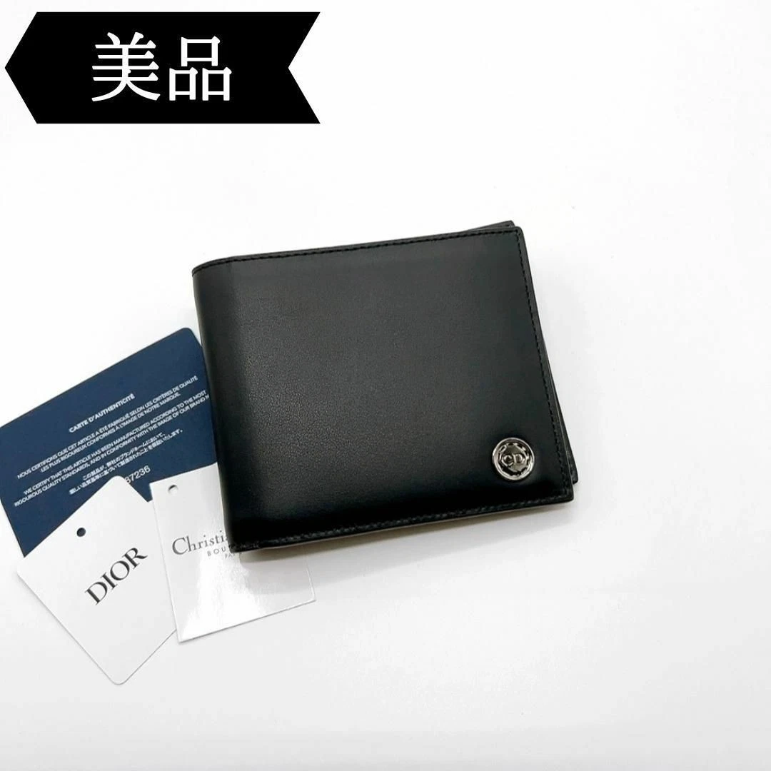 Portefeuille/marque Dior cuir/porte billets