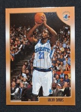 1998-99 Topps RICKY DAVIS RC card #118 ~ Charlotte Hornets Rookie ~ F1