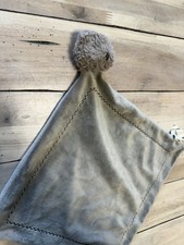 Pottery Barn Kids Bear Lovey Plush Blanket Stuffed Animal Toy Brown