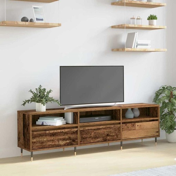 Tv-Schr?Nk 150 X 30 X 45 Cm Altholz Holzwerkstoff-image
