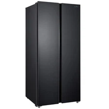 15.6cu ft Side by Side Refrigerator with Freezer,Black Stainless Steel,33 inch
