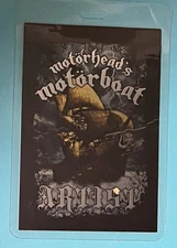 MOTORHEAD RARE 2015 MOTORBOAT ARTIST LAMINATE BACKSTAGE PASS Slayer Anthrax MORE