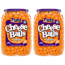 Utz Cheese Balls, 23 oz Barrel Pack of 2