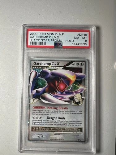 2009 POKEMON D & P #DP46 GARCHOMP C LV.XBLACK STAR PROMO - HOLO PSA 8