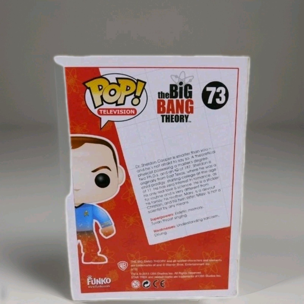 Funko Pop! Sheldon Cooper #73 - Big Bang Theory SDCC 2013 Exclusif