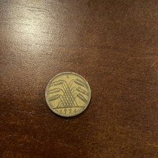 Germany 1924 E 10 Reichspfennig  Weimar Republic - 