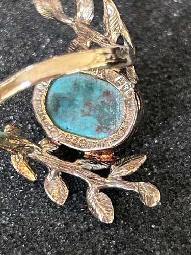Türkis Blatt Gold/Sterlingsilber Ring Gr. 9 Noa Zurman NEU J19 - Bild 11 von 15
