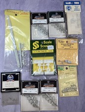 Mixed Lot of 10 Train Parts Accessories, HO Scale NEW In Packages