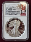 2020-W American Silver Eagle Proof  V75 Privy, End of WWII, NGC PF70 V-Day Label