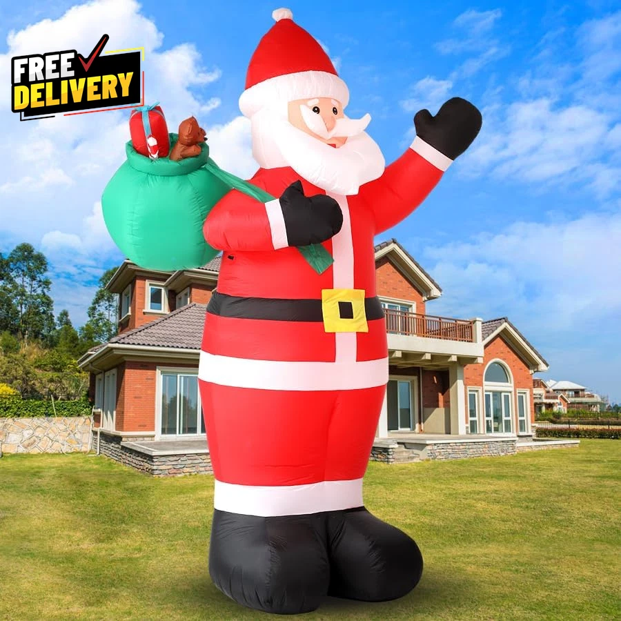 Lanterna Gonfiabile Natalizia SEASONBLOW 1,8 M – Pupazzo Di Neve Con Decorazioni LED – Per Esterno E Interno