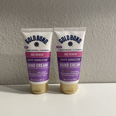 Gold Bond Age Renew Crepe Corrector Hand Cream, Replenishing & Smoothing, 2Pack