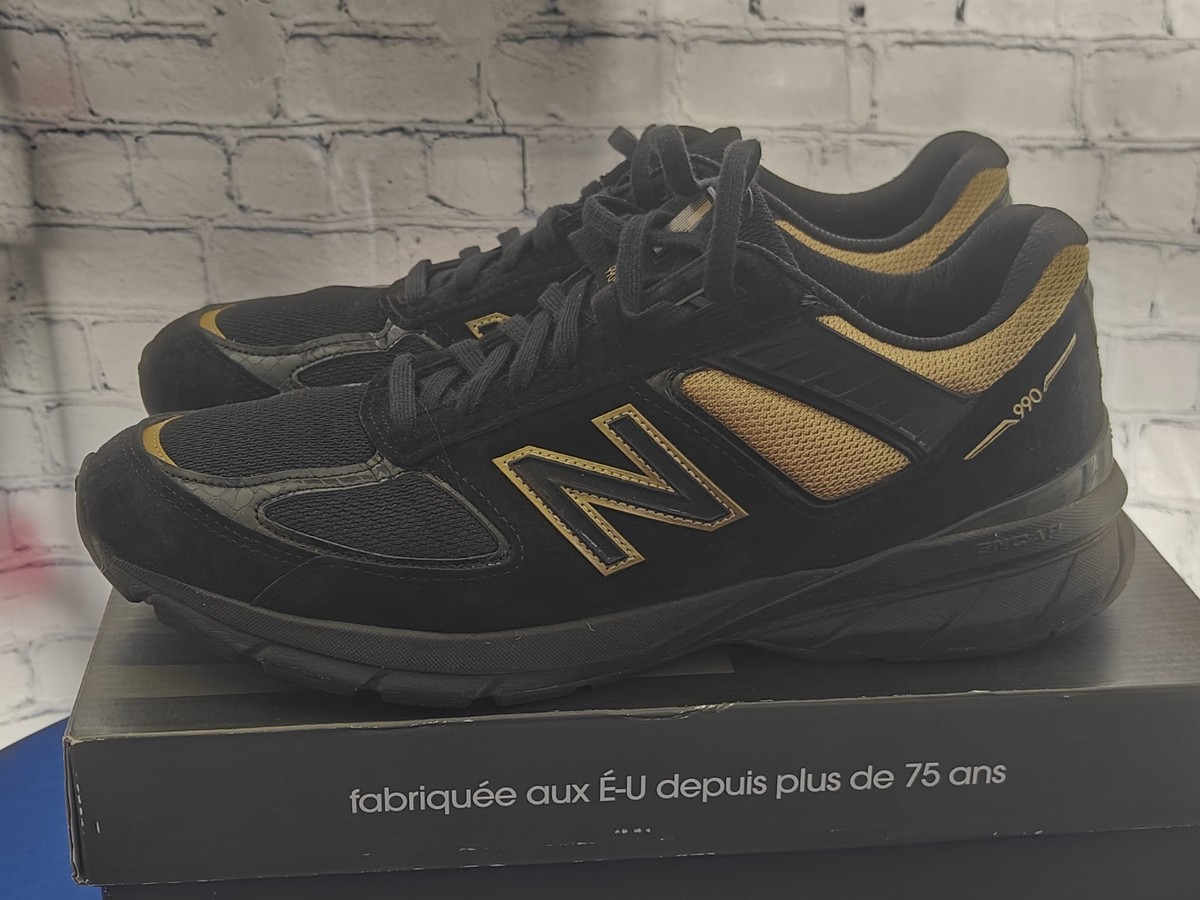 スニーカー New Balance 990v5 Made in USA Triple Black - D Standard New Balance 990v5 MiUSA Triple Black Men's - M990BB5 - US