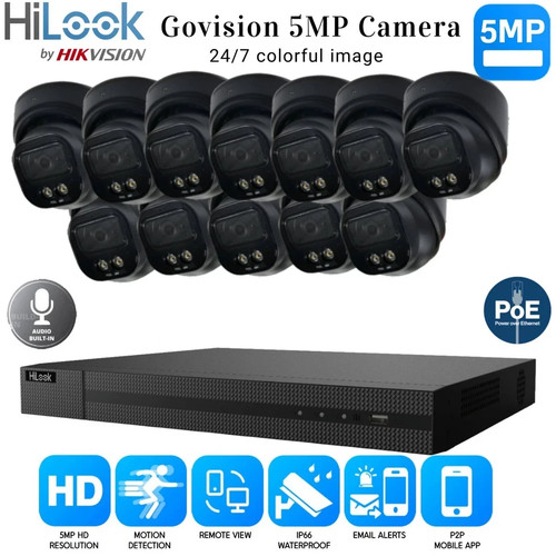 KIT SISTEMA CÁMARA MICRÓFONO AUDIO IP POE 8MP HIKVISION CCTV 8MP 4K NVR COLORVU IP POE AUDIO 5MP - Imagen 39 de 43