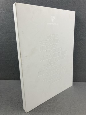 Porsche In The Beginning Large Book White 70 Years,  Book Inside A Book. History