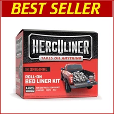 Versatile HERCULINER Bed Liner Kit, 1 Gal - Skid-Resistant, Rust Preventative