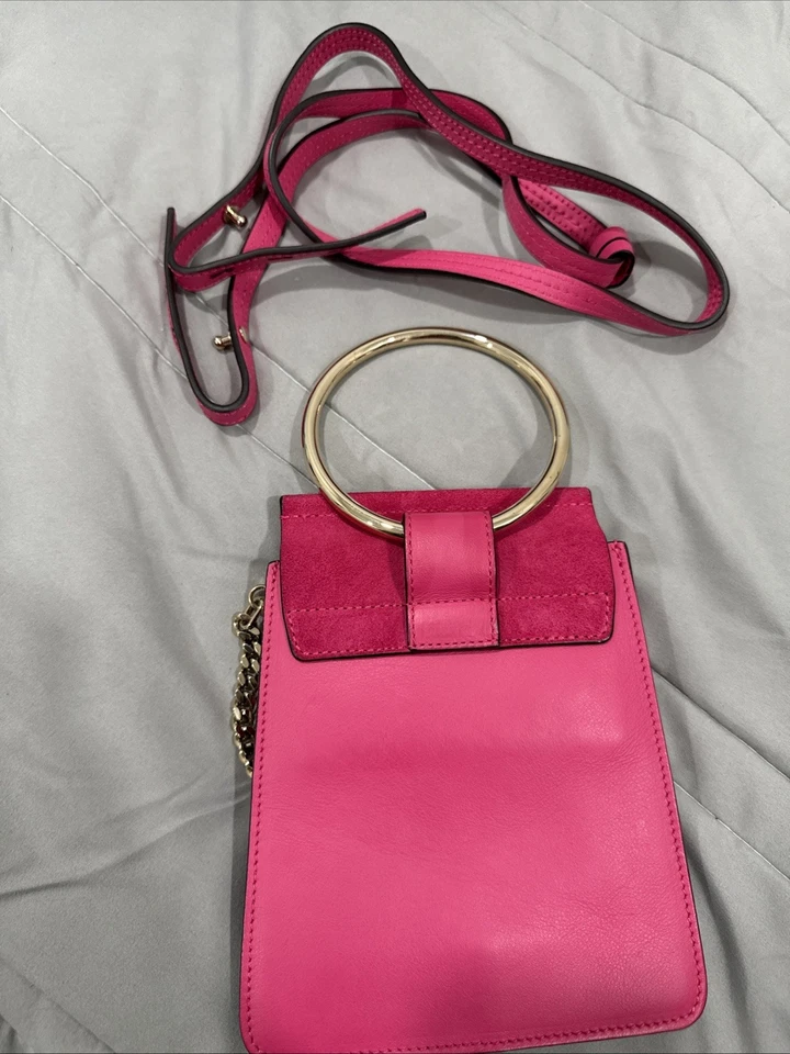 Chloe замши телячьей кожи мини Faye браслет сумка розовый - Изображение 3 из 4