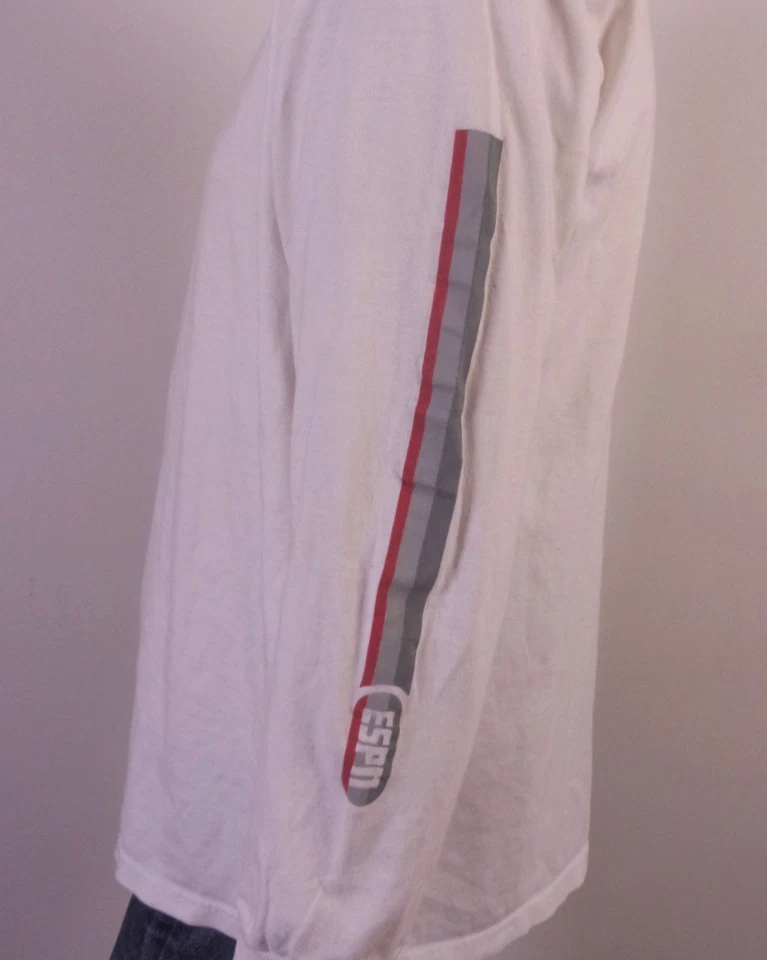 vintage 90s 00s Y2K rare E by ESPN T-Shirt Long Sleeve Classic Logo SZ L - Image 3 of 4