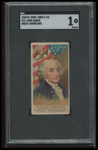 1888 N76 Duke #1 John Adams — SGC 1