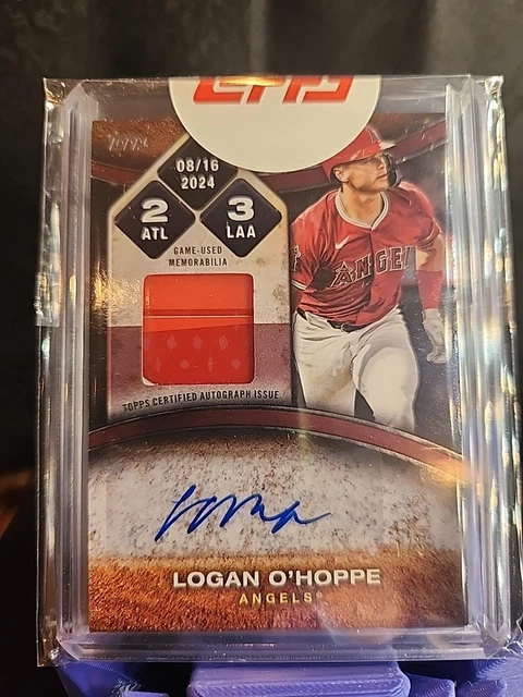 2025 Topps Series 2 - Rounding the Bases Autograph Relic Red Logan O'Hoppe 1/5🔥