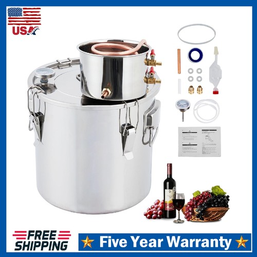 10 Gallon 2-Pot Alcohol Distiller Kit ,Home Brewing for DIY Whisky Wine Brandy