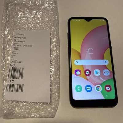 Samsung Galaxy A01 16gb Black SM-A015V (Verizon / Unlocked) - Fully Functional