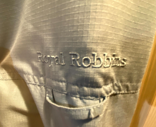 Royal Robbins Fishing Shirt Mens Large Long Sleeve Button Vented Light Blue - Picture 4 of 8