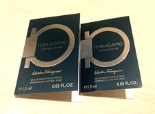 Lot Of 2 SALVATORE FERRAGAMO Intense Leather Eau de Perfume 0.05 oz 1.5 mL