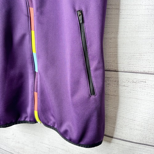 Asics World Athletics Championships Oregon22 Purple Full Zip LONG Jacket sz XXS - Picture 4 of 6