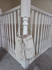 Ivory Shoulder bag Zara Basic Faux Leather Bucket Bag With Tassels