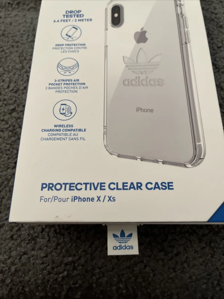 Adidas Funda Protectora Transparente Apple iPhone x/Xs Nueva En Caja Original Foto 3 de 4