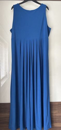 Nina Leonard Embellished Bead Jade Maxi Dress Size 2XL/22 Chest 48”/55”L F/Flare - Picture 2 of 4