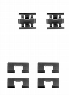82048500 BRAKE PADS FITTING KIT SHIMS REAR TEXTAR NEW OE REPLACEMENT - Picture 2 of 5