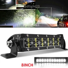 8" INCH LED WORK LIGHT BAR FLOOD OFFROAD ATV FOG TRUCK LAMP 4WD 12V 7" 9''