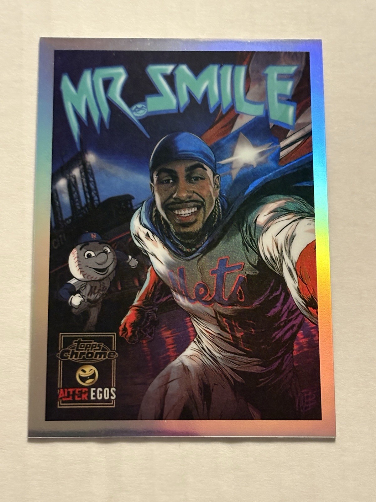 2025 Topps Chrome Update Francisco Lindor Alter Egos Case Hit “Mr. Smile”