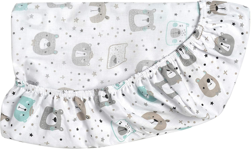 Set of 2 Flannel Fitted Sheets for Next to Me Cot 83 X 50 Cm - 100% Warm, Soft C - Picture 3 of 12