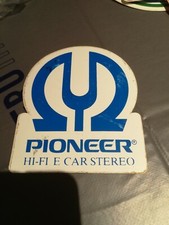 PIONEER HI-FI stereo adesivo vintage stickers casco auto anni 80 calcio moda