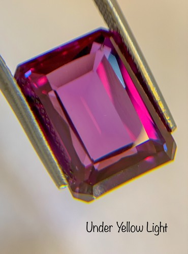 8.85 CT RUSSIAN CZOCHRALSKI ALEXANDRITE COLORCHANGE GEMSTONE #45 CHRISTMAS GIFT - Picture 5 of 6