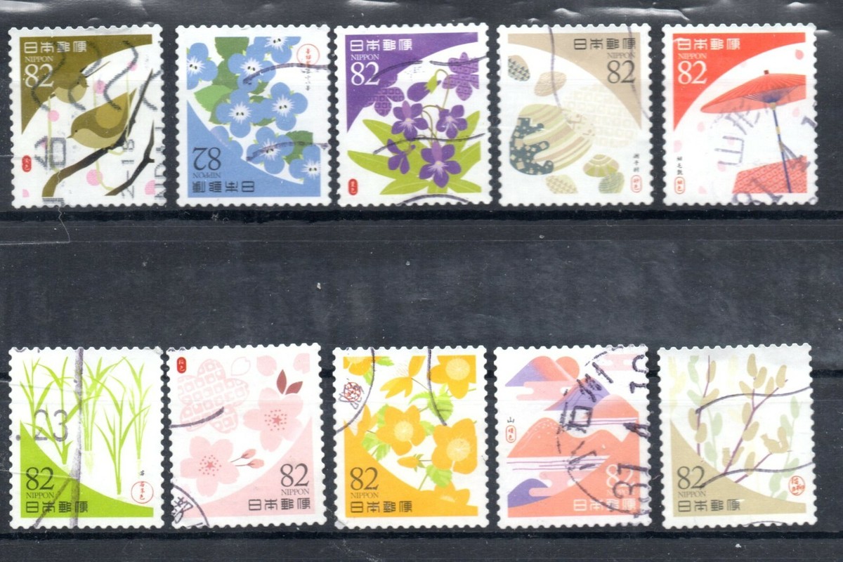 Japan 2019 ¥82 Traditional Color Series 2, (Sc# 4280a-j), Used | eBay