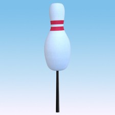 Tenna Tops Bowling Pin Bowler Gift Car Decor Antenna Topper Auto Accessory NEW