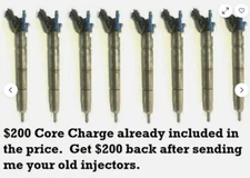 $689 Rebuilt set of 8 PCS 11-18 Ford Truck 6.7 Diesel Fuel Injector 0445117024