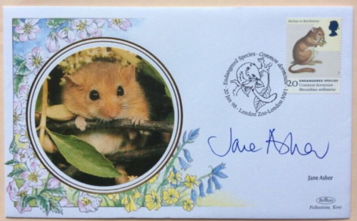 JANE ASHER, Actress, Party Cakes, Author Signed 20.1.1998 Endangered Species FDC - Photo 1/6