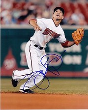 DANNY ESPINOSA    WASHINGTON NATIONALS   ACTION SIGNED 8x10