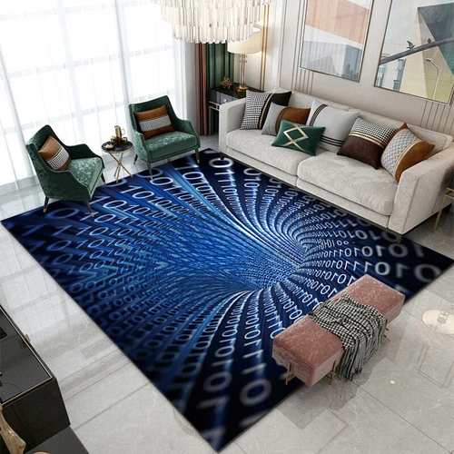 3D Printed Vortex Optical Illusion Carpet - Perfect To Your Living Room R16 - Picture 1 of 10